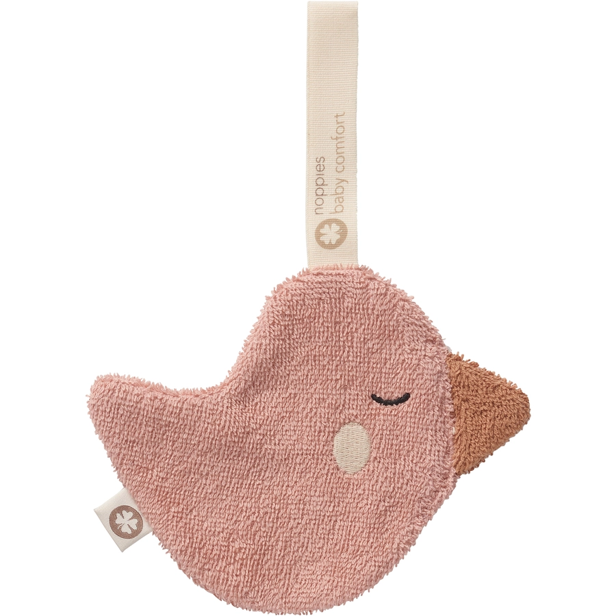 Noppies Schnullertuch Duck pacifier cloth Misty Rose