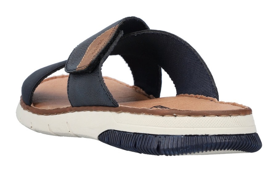 Rieker Pantolette  , Sommerschuh, Schlappen, Klettschuh, mit Klettriemchen