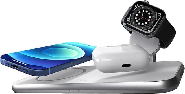 Zens 4-i-1 MagSafe, Room for MagSafe, USB-A, Apple Watch oplader