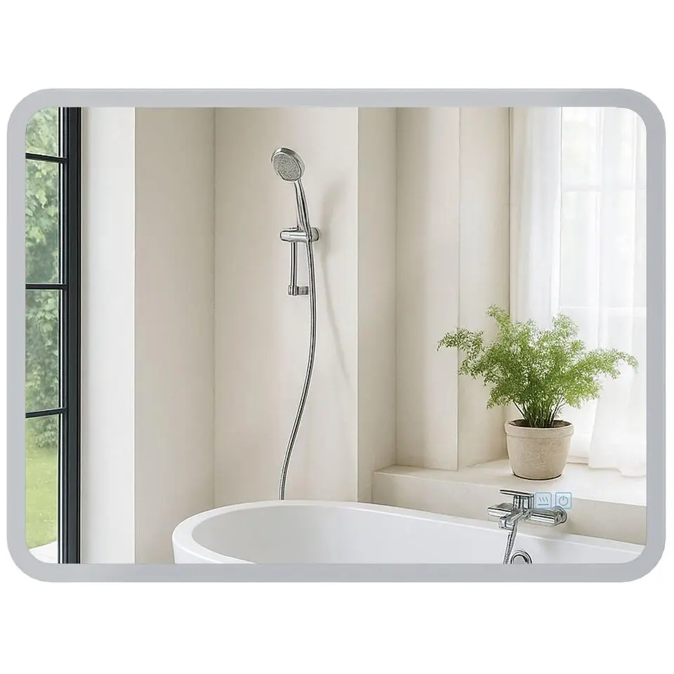 CLP Wandspiegel Jericho vierkant - Glas - helder/glas