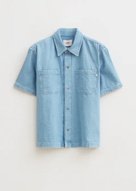 Oversized denim overshirt blauw (BLW.USL)