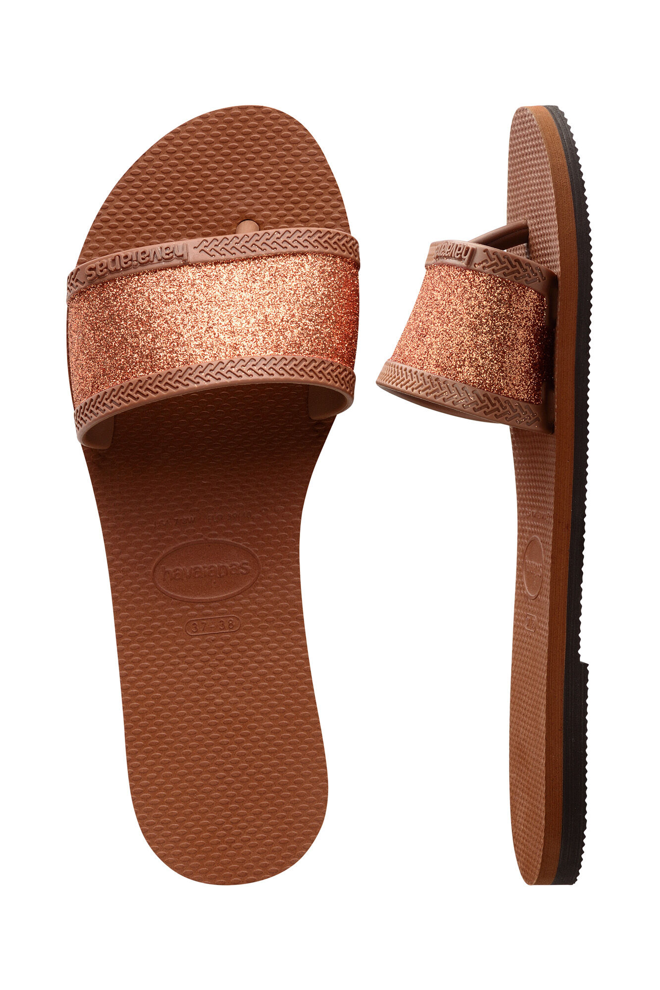 Chanclas Havaianas You Angra Glitter - Marrón
