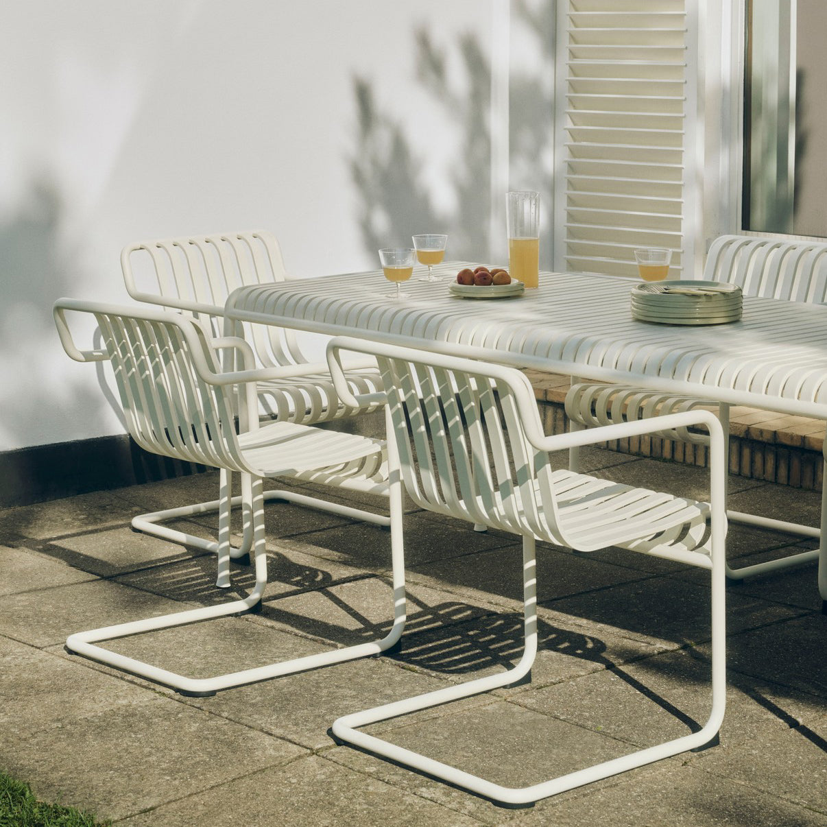 HAY Palissade Tuintafel 220 x 90 cm - CrÃ¨me Wit