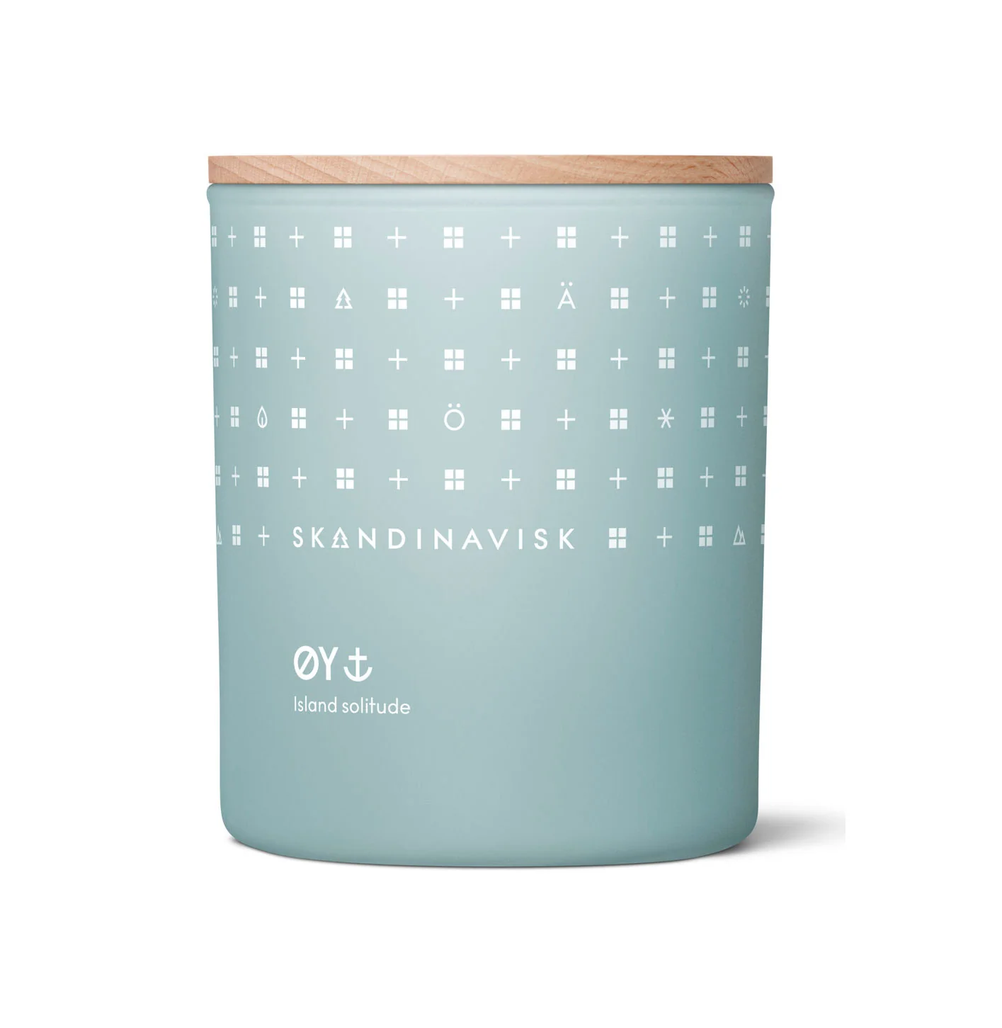 Skandinavisk  Øy duftlys, 200g. - Powder Blue