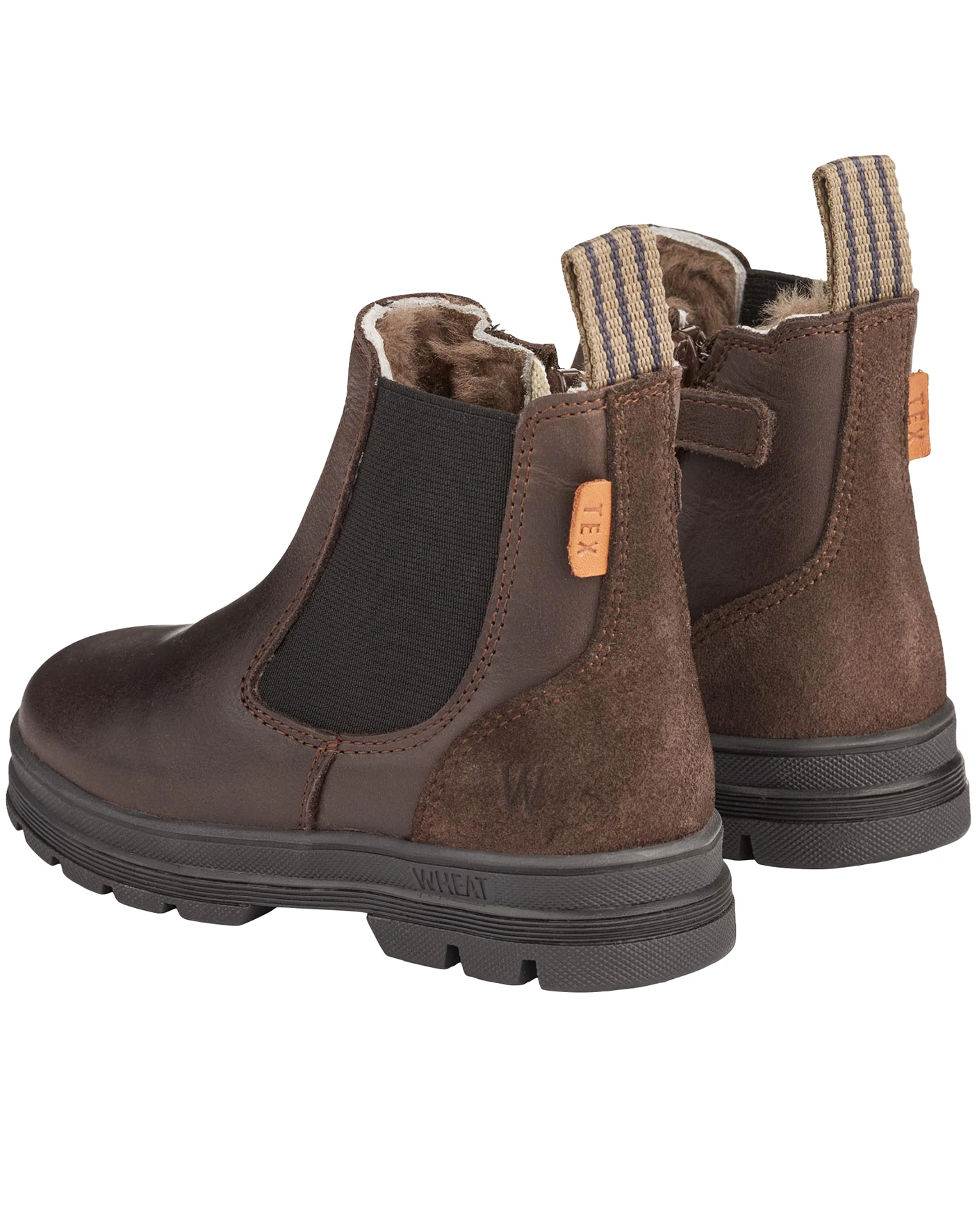 Chelsea-Boots CHAI WOOL TEX gefüttert in dark brown
