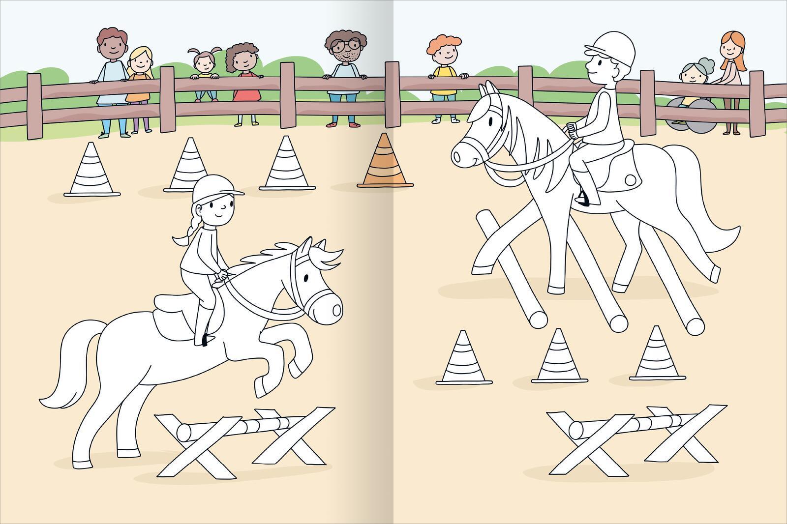 Mein großes buntes Malbuch - Pferde und Ponys