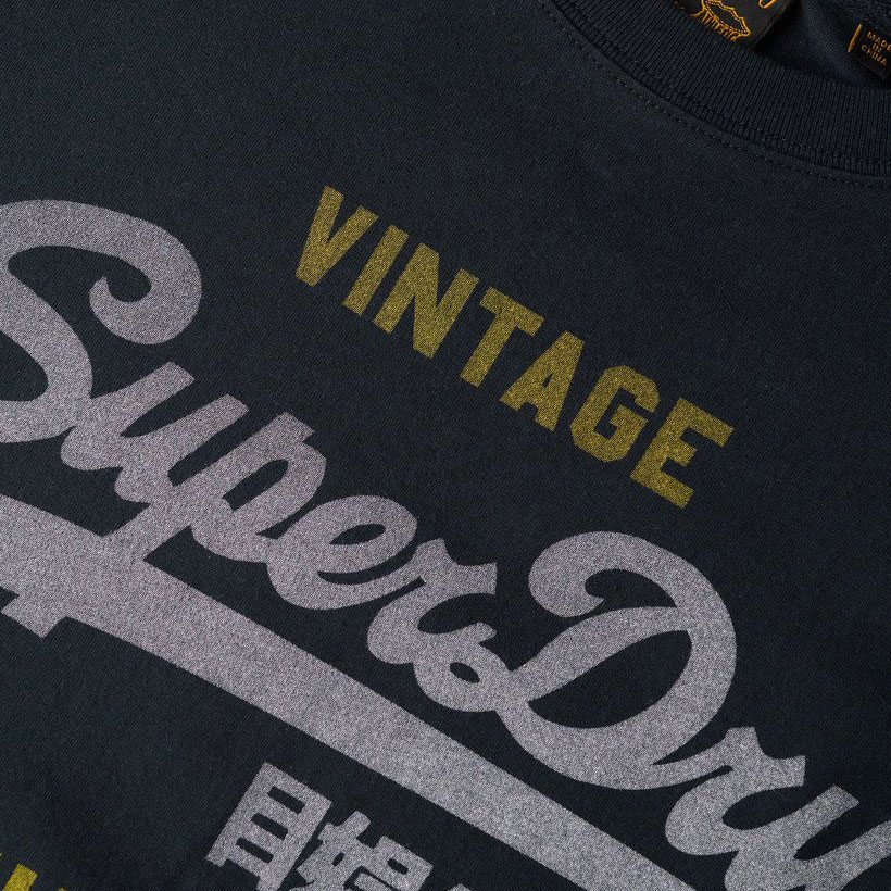 Superdry Vl Heritage Relaxed Tee Herren eclipse navy
