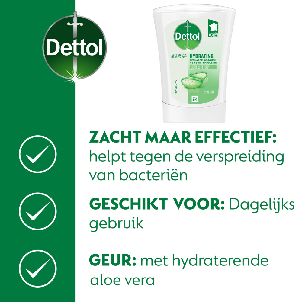 5x Dettol No Touch Wasgel Navulling Hydraterende Aloe Vera250 ml