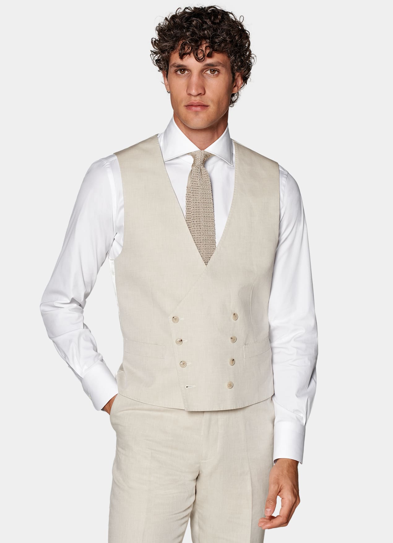 Costume trois pièces Havana coupe Tailored sable