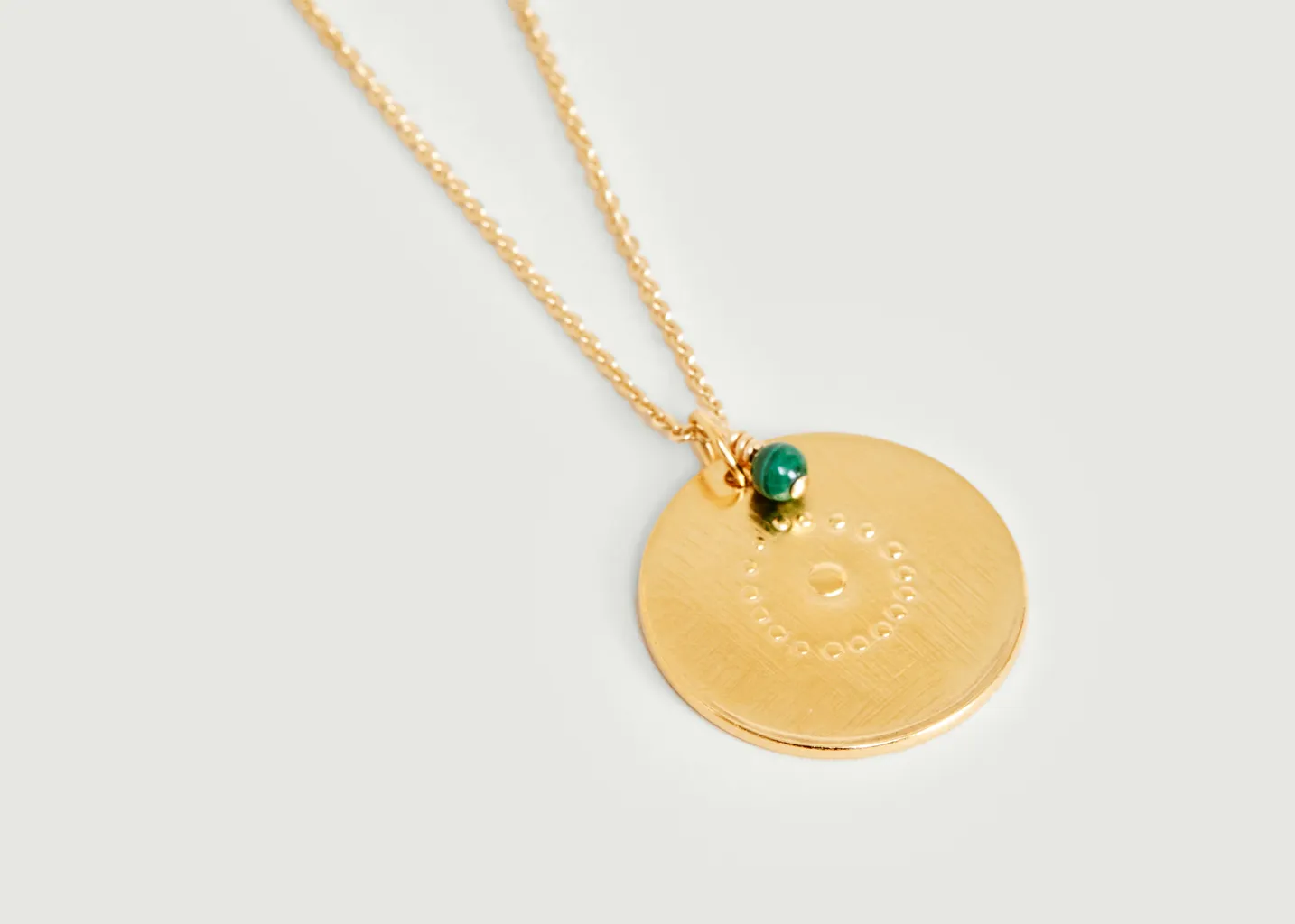 Collier médaille vermeil Cible Par Coeur