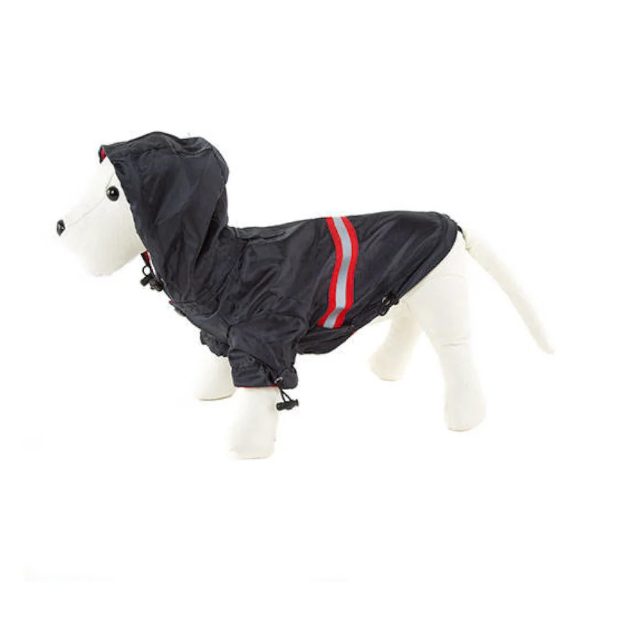 Capa de chuva azul refletora Nayeco para cães