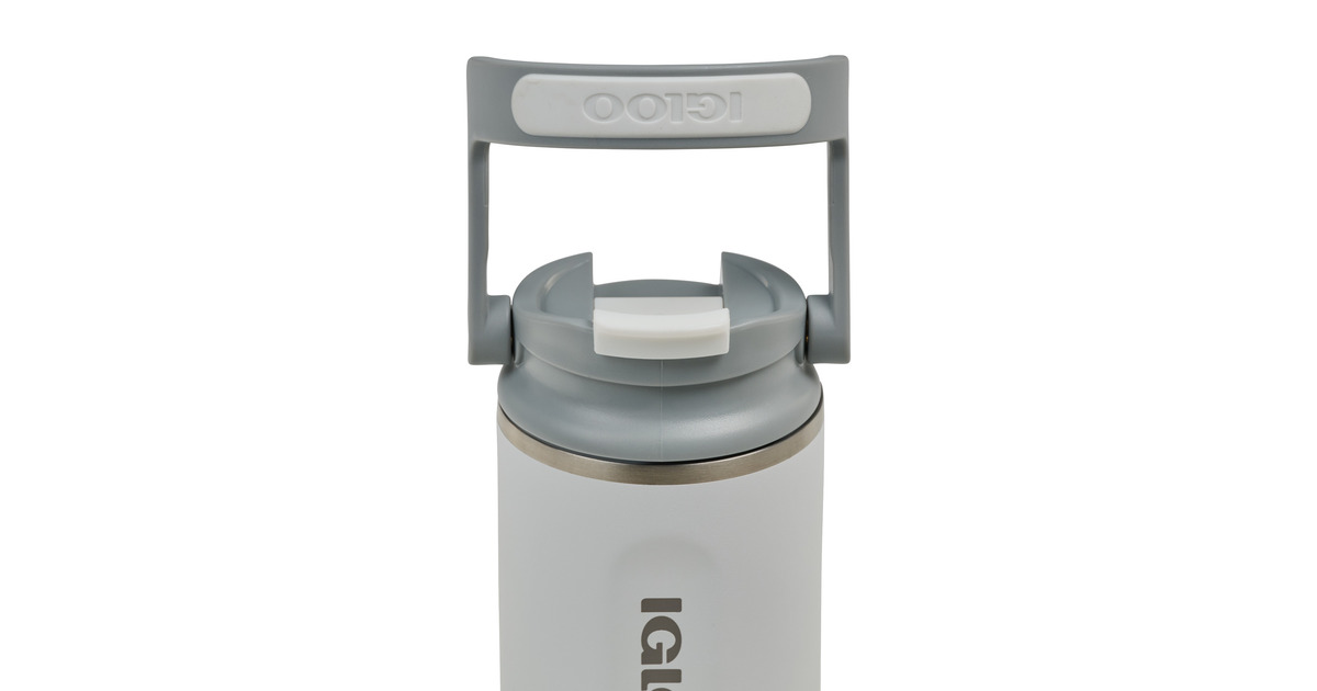 IglooFlip ‘n’ Sip Tumbler 12 oz, 0,35 liter drinkfles  (Wit)