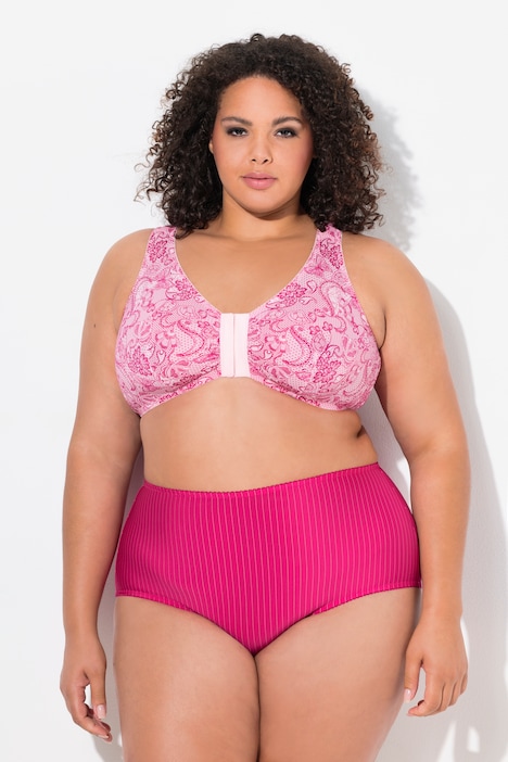 Bustier, Spitzendruck, Vorderverschluss, Mikrofaser