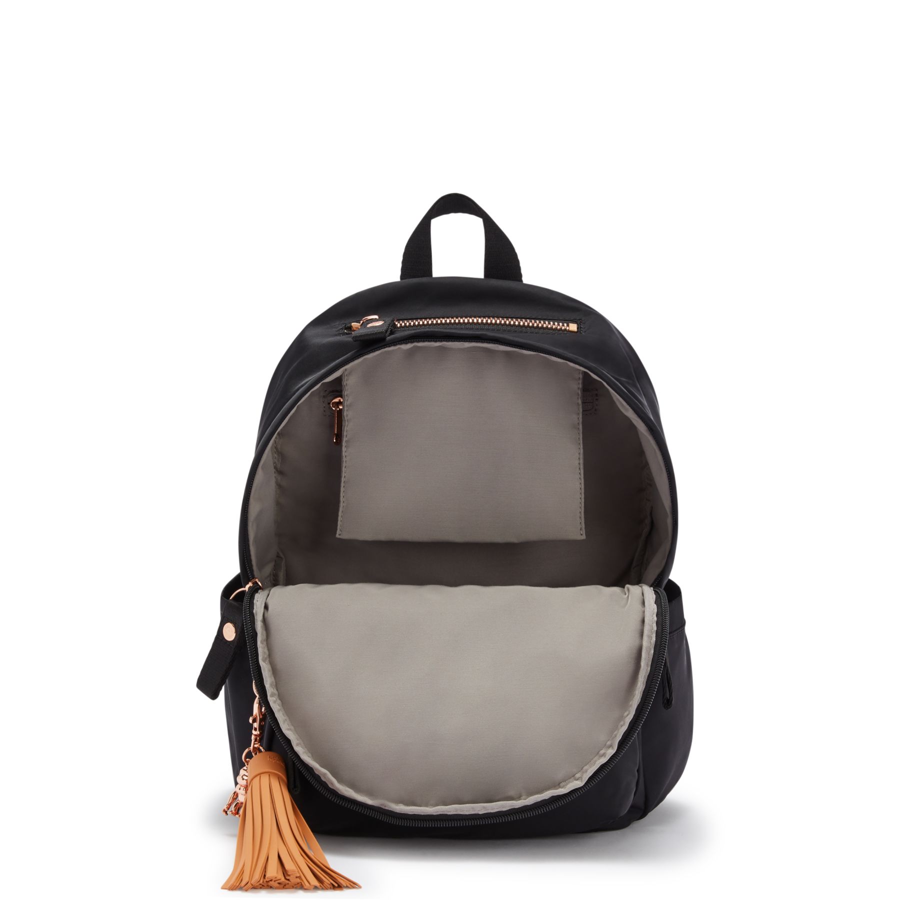 DELIA Sac à Dos Moyen avec Poche Frontale et Poignée Supérieure - Rose Black