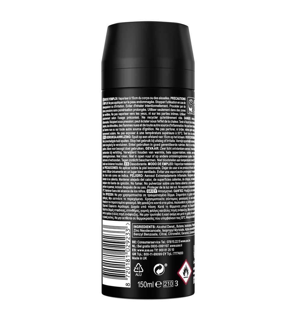 Axe Deodorant bodyspray black (150 ml)