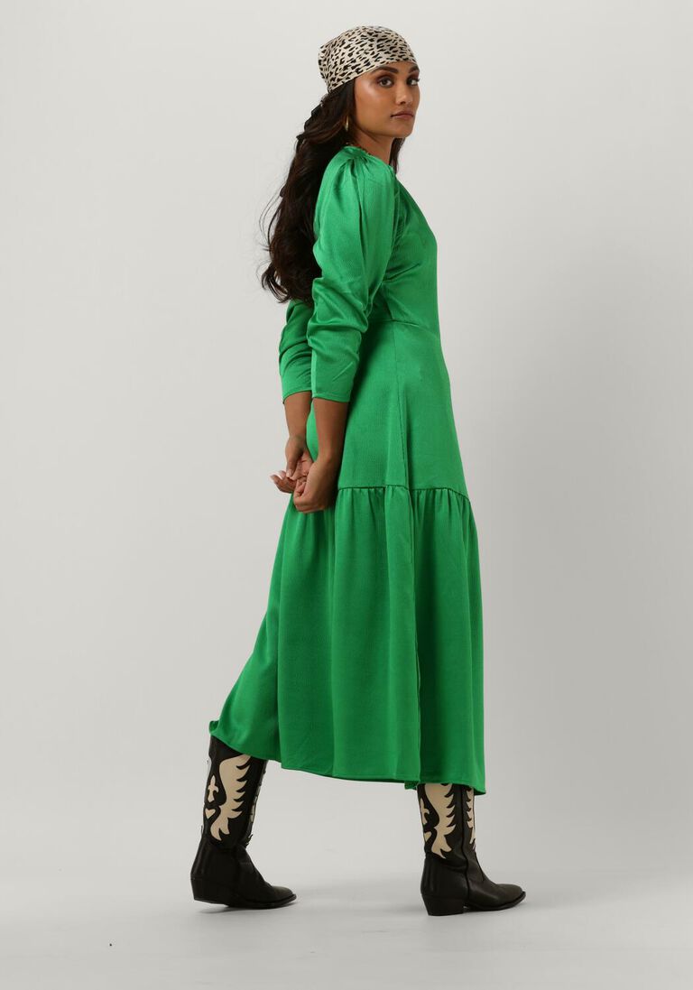 CO\\'COUTURE groene co'couture midi jurk mira wrap dress