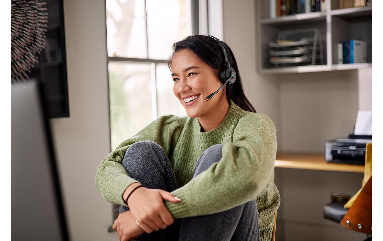 Headset Engage 55 MS Duo USB-C<br>Professionell klingende Anrufe. Ganz gleich, wo Sie arbeiten