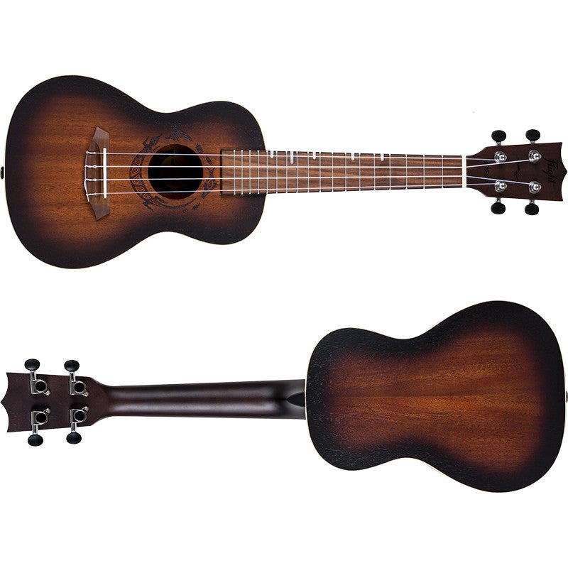 Flight Gemstone Series DUC380 Amber concert ukelele met gigbag