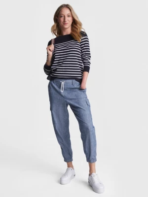Suéter Adaptive Heritage Stripe com Decote Canoa