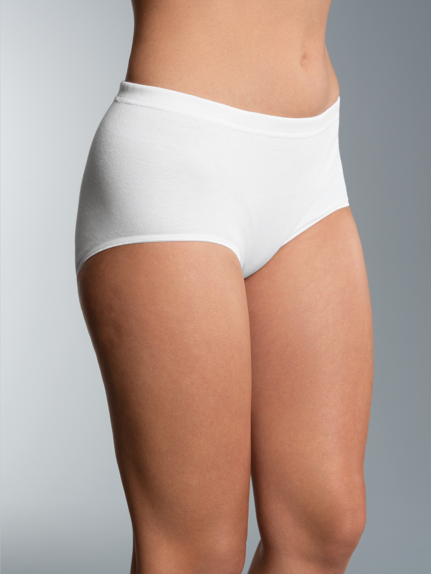 Taillenslip Biobaumwolle Doppelpack Weiss