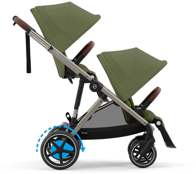 Cybex e-GAZELLE S Sportsvogn, Taupe/Moss Green