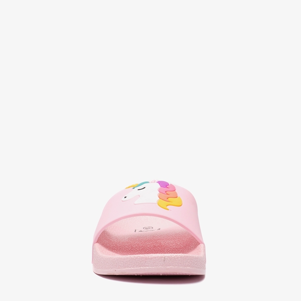 Meisjes badslippers roze met unicorn