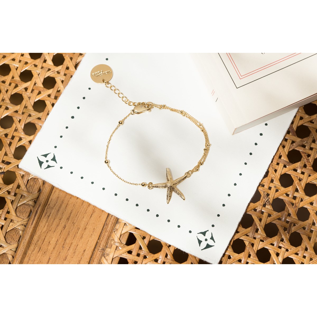 bracelet étoile doré à l'or fin - CLÉIA