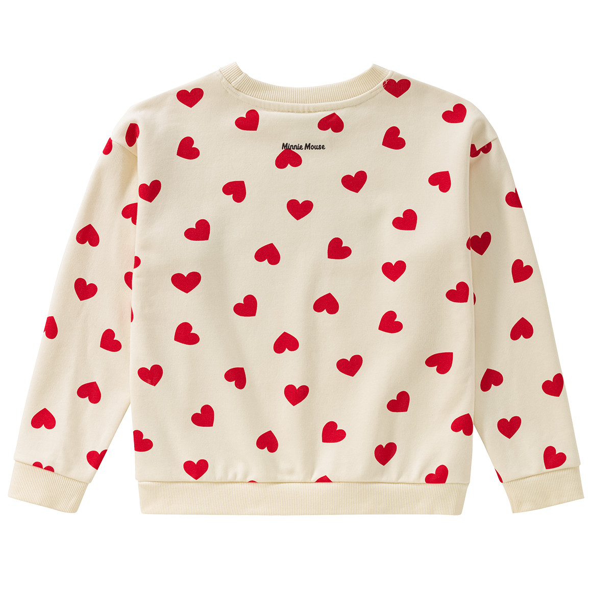 Topolino Minnie Maus Sweatshirt mit großem Print rot / creme