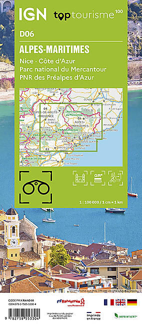 IGN - ALPES-MARITIMES D06 TOP TOURISME 100 IGN