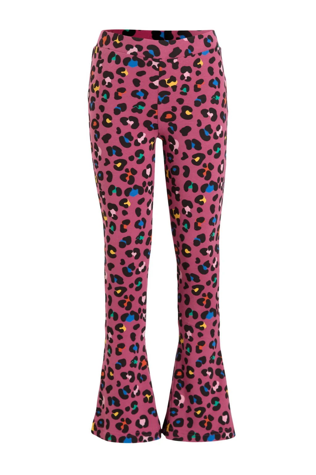 Orange Stars flared broek Rava panterprint paars