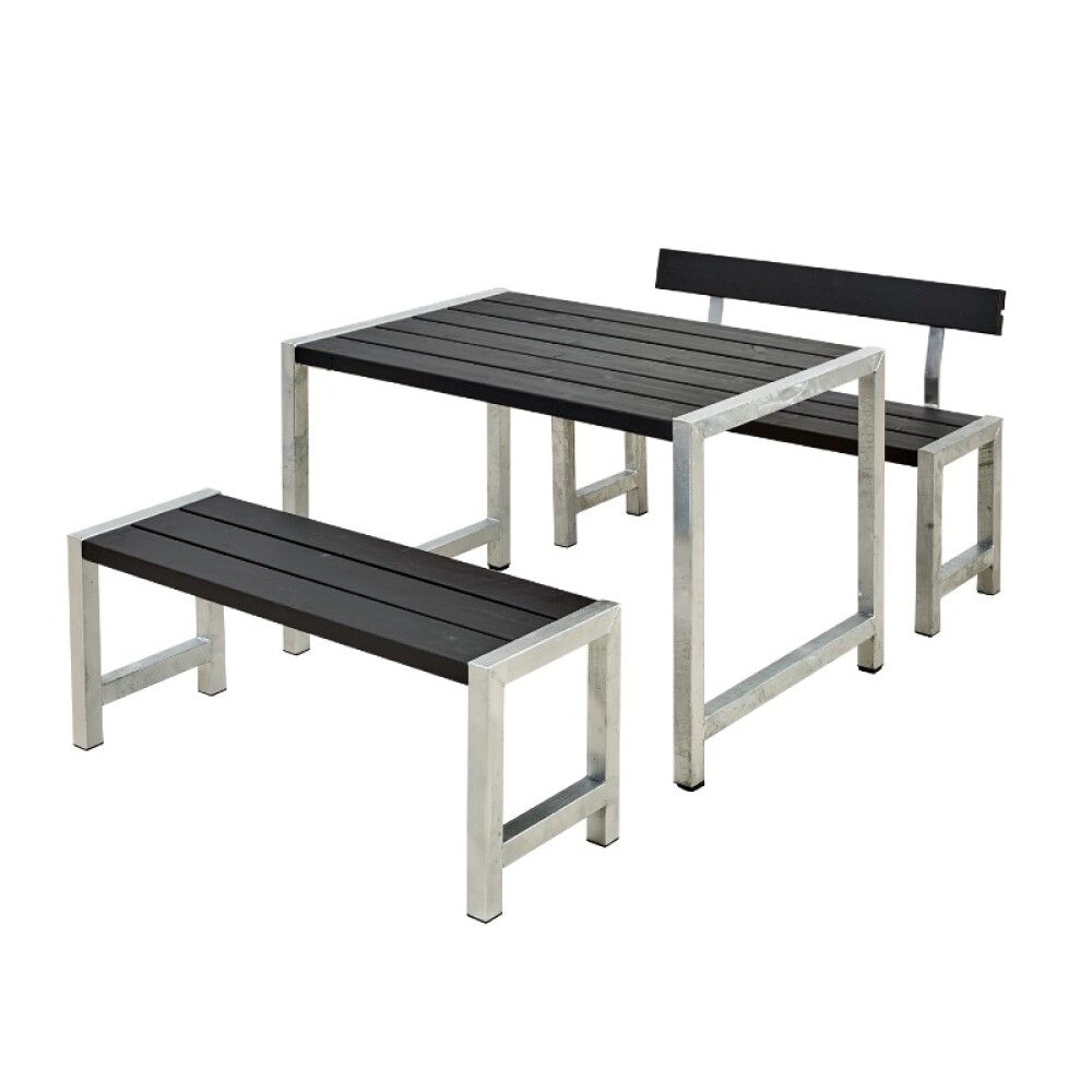CAFÉBORD PLUS PLANKESETT SVART