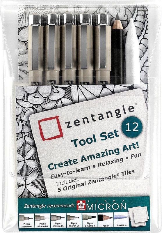 Sakura - Zentangle Tool Set - 12-delig - Inclusief Pigma Fineliners
