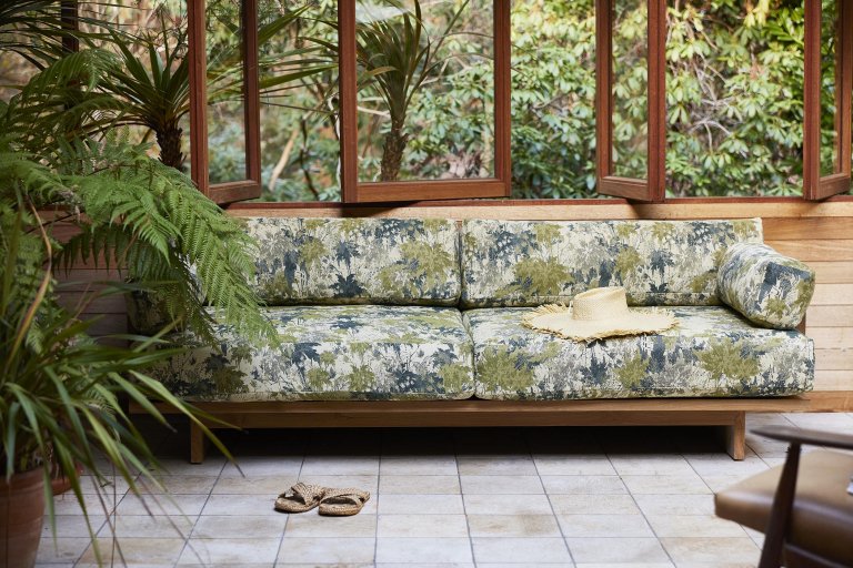 HKliving Outdoor Teak loungebank natural