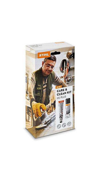 Kit de nettoyage et d'entretien Stihl Care & Clean HS Plus pour taille-haies et taille-haies sur perche
