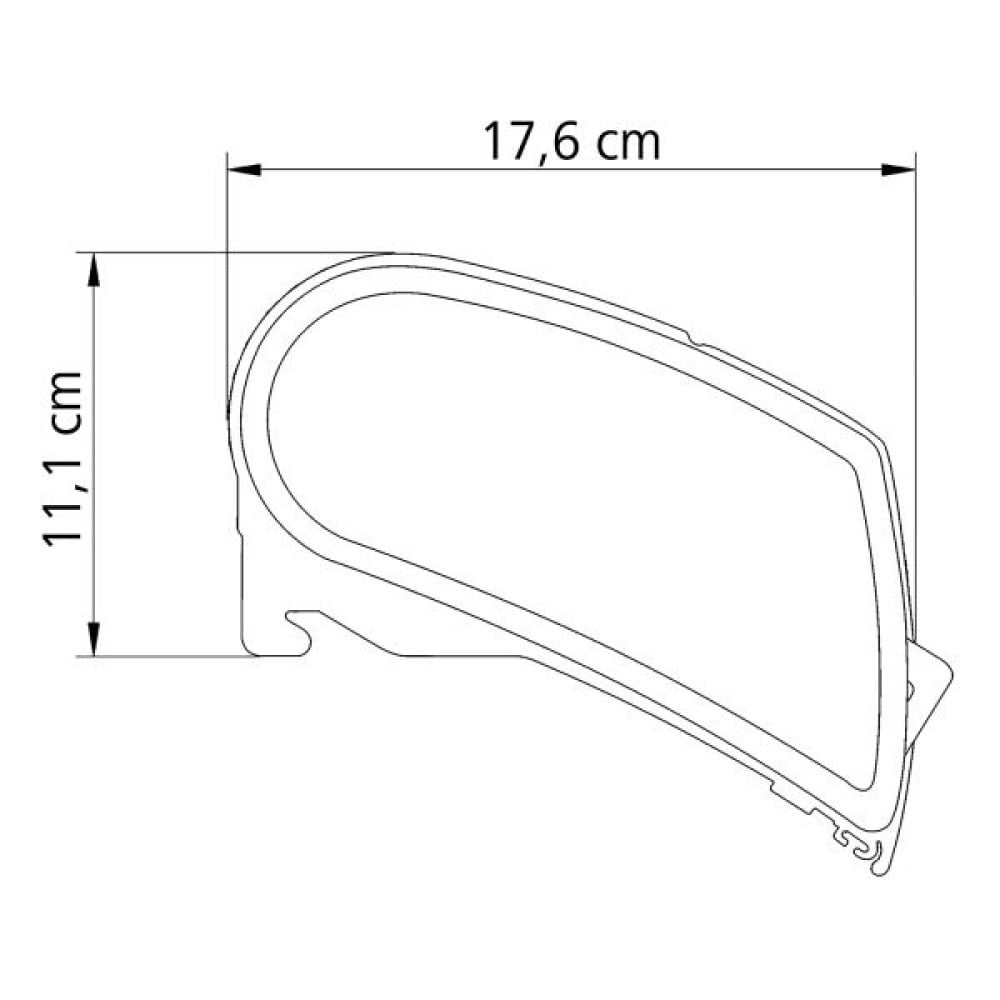 Thule Omnistor 9200 Antraciet 600 Mystic Grey cassetteluifel