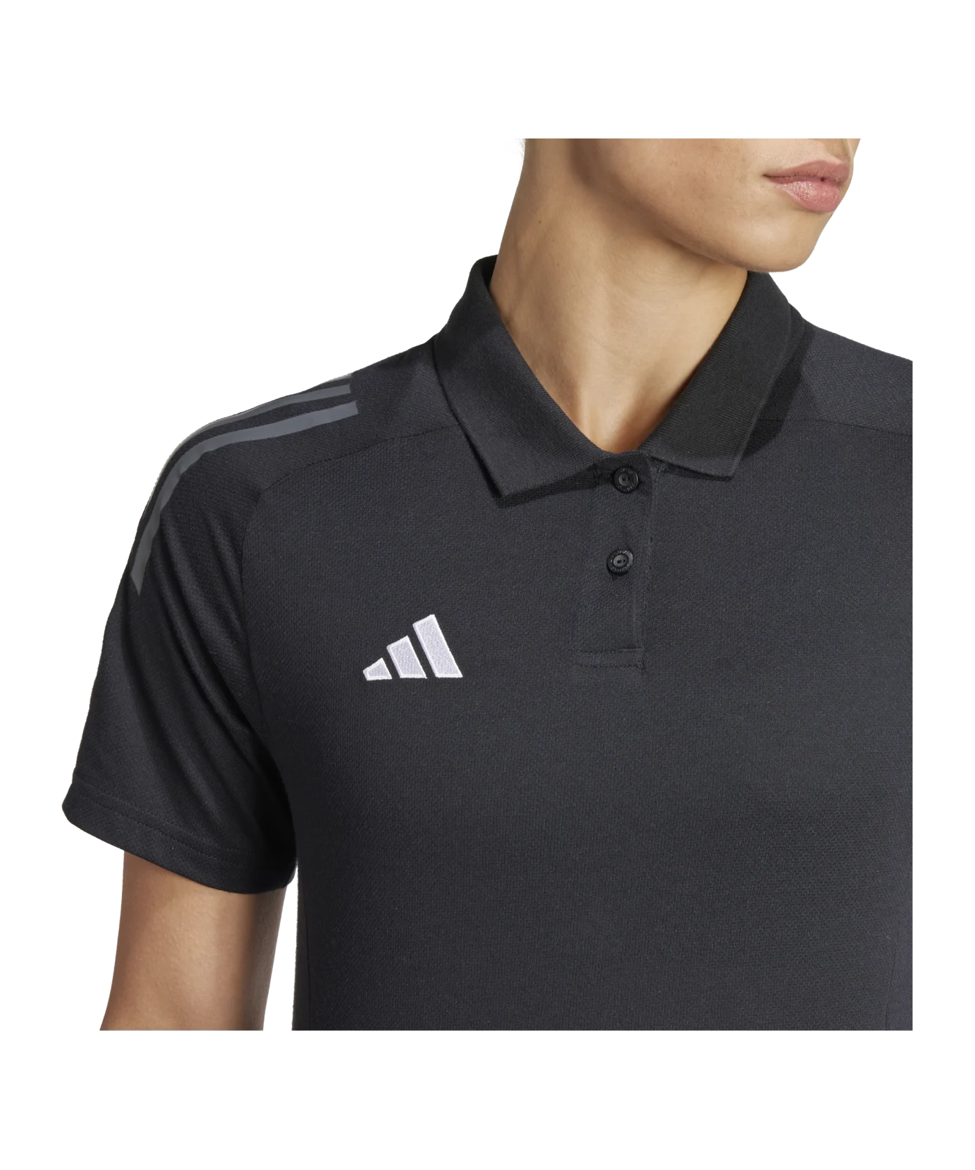 adidas Tiro 24 Competition Poloshirt Damen Schwarz Grau