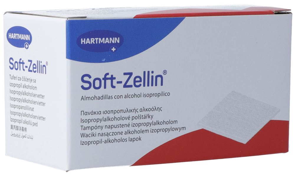 Soft Zellin Alkoholpads<br>100 Stück