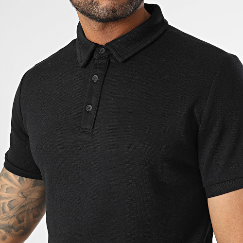 Lot De 2 Polos Manches Courtes Maille Piquée Noir Beige
