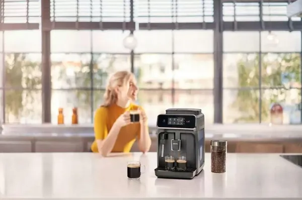 Philips Series 2200 EP2224 - Automatisk kaffemaskine med mælkeskummer - 15 bar - kashmirgrå