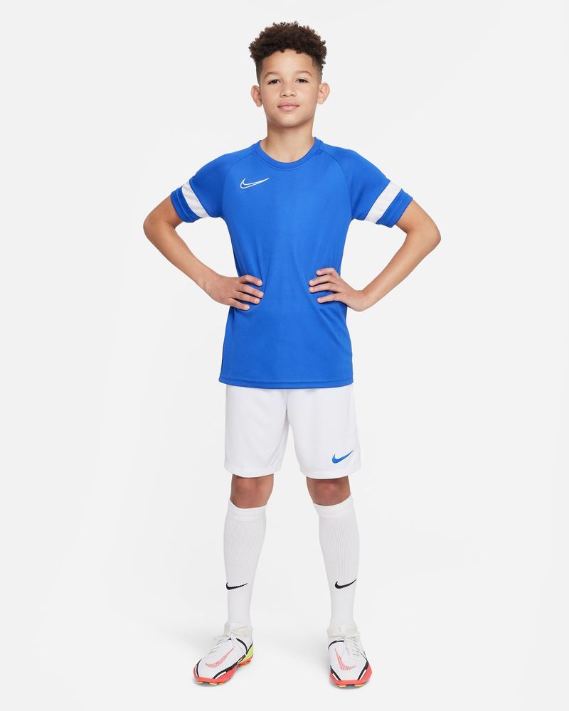 Short Nike Park III Blanc & Bleu Royal pour enfant