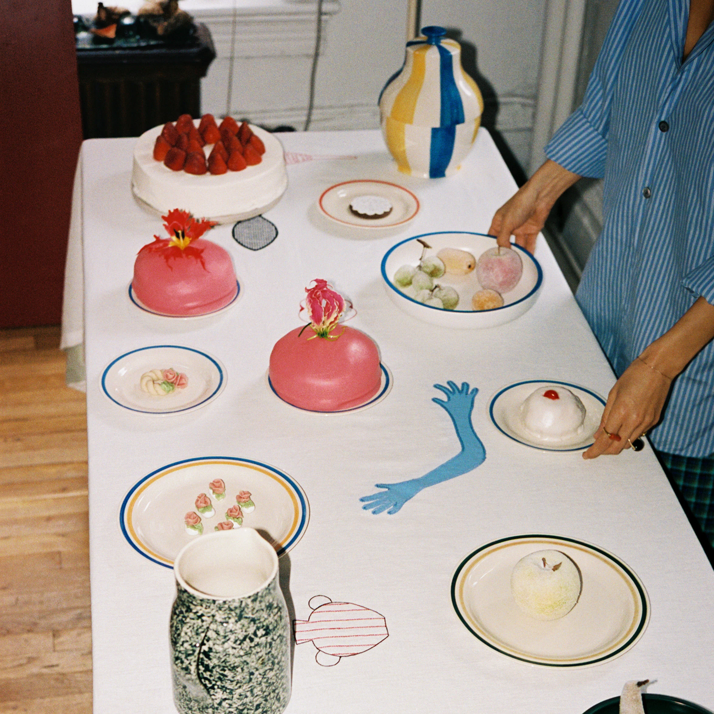 SOBREMESA - Set de 2 assiettes à dessert céramique | Rouge