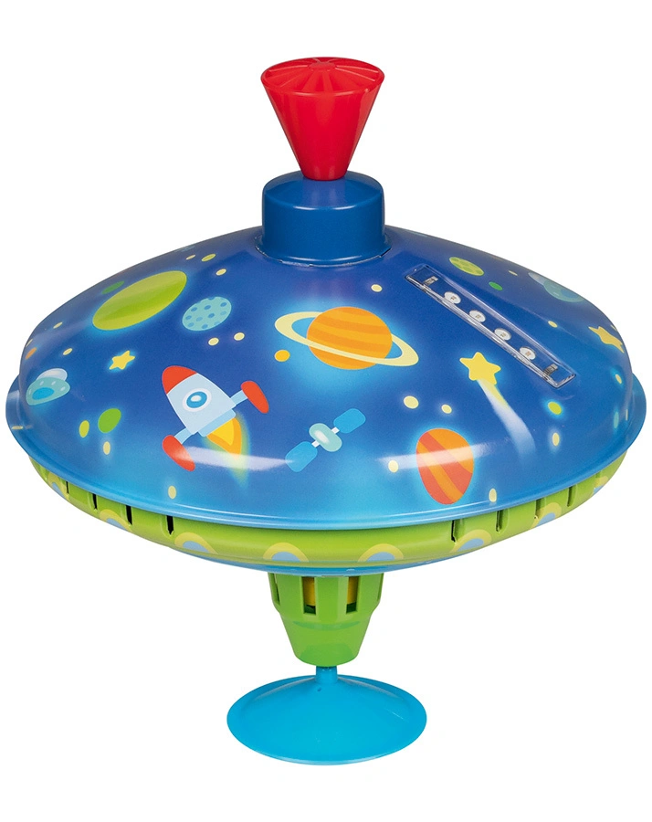 LED-Brummkreisel WELTALL in blau