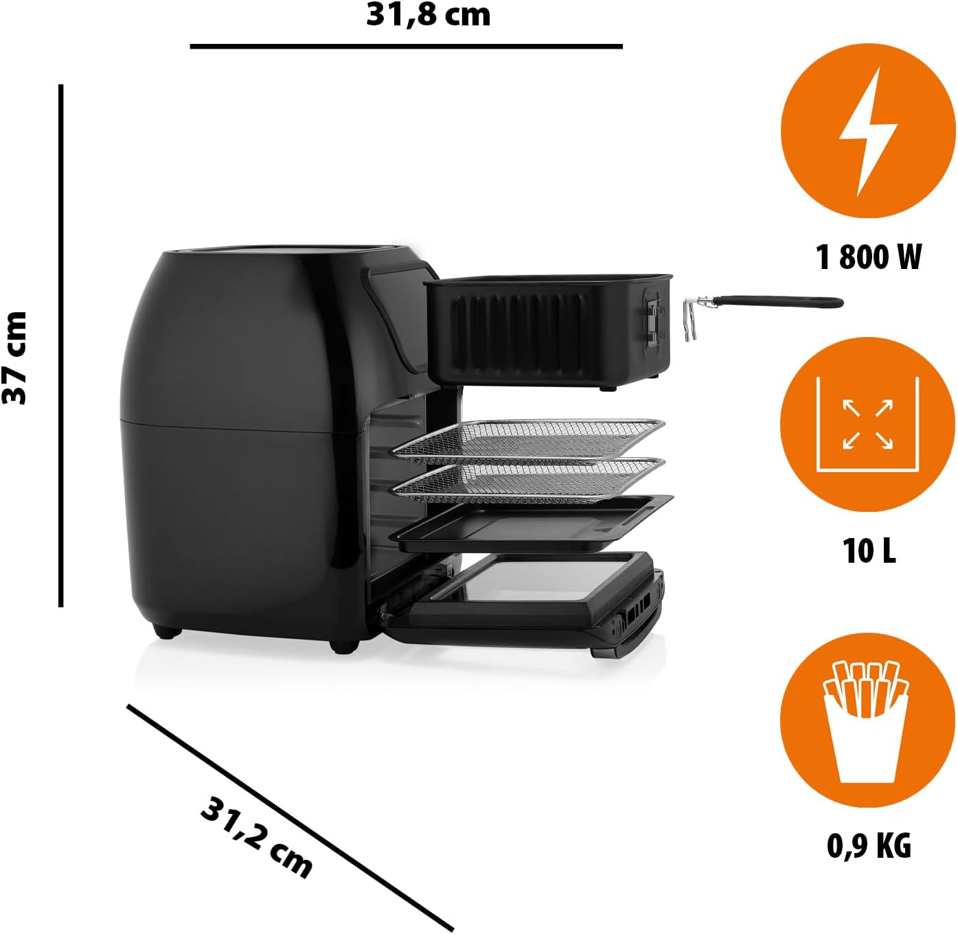 Tristar FR-6964 Horno Freidora sin Aceite 1800W
