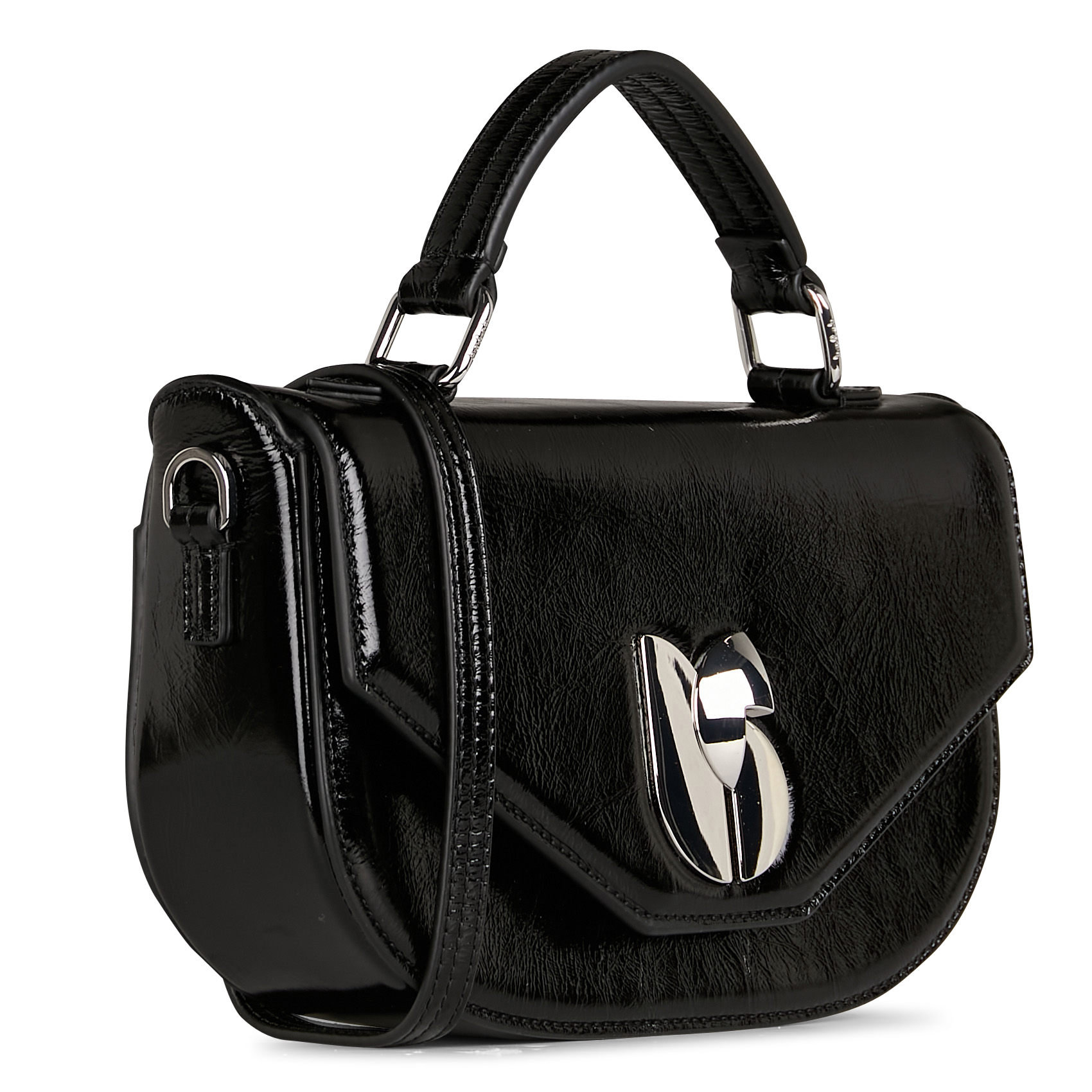 SIGN - Sac bandoulière en cuir | Noir
