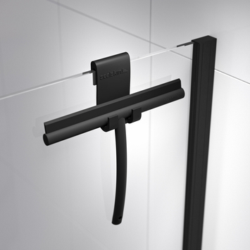 Sealskin Inc. Inloopdouche type A3 140x200 cm met douchemand, 8 mm helder veiligheidsglas met antikalklaag Mat zwart