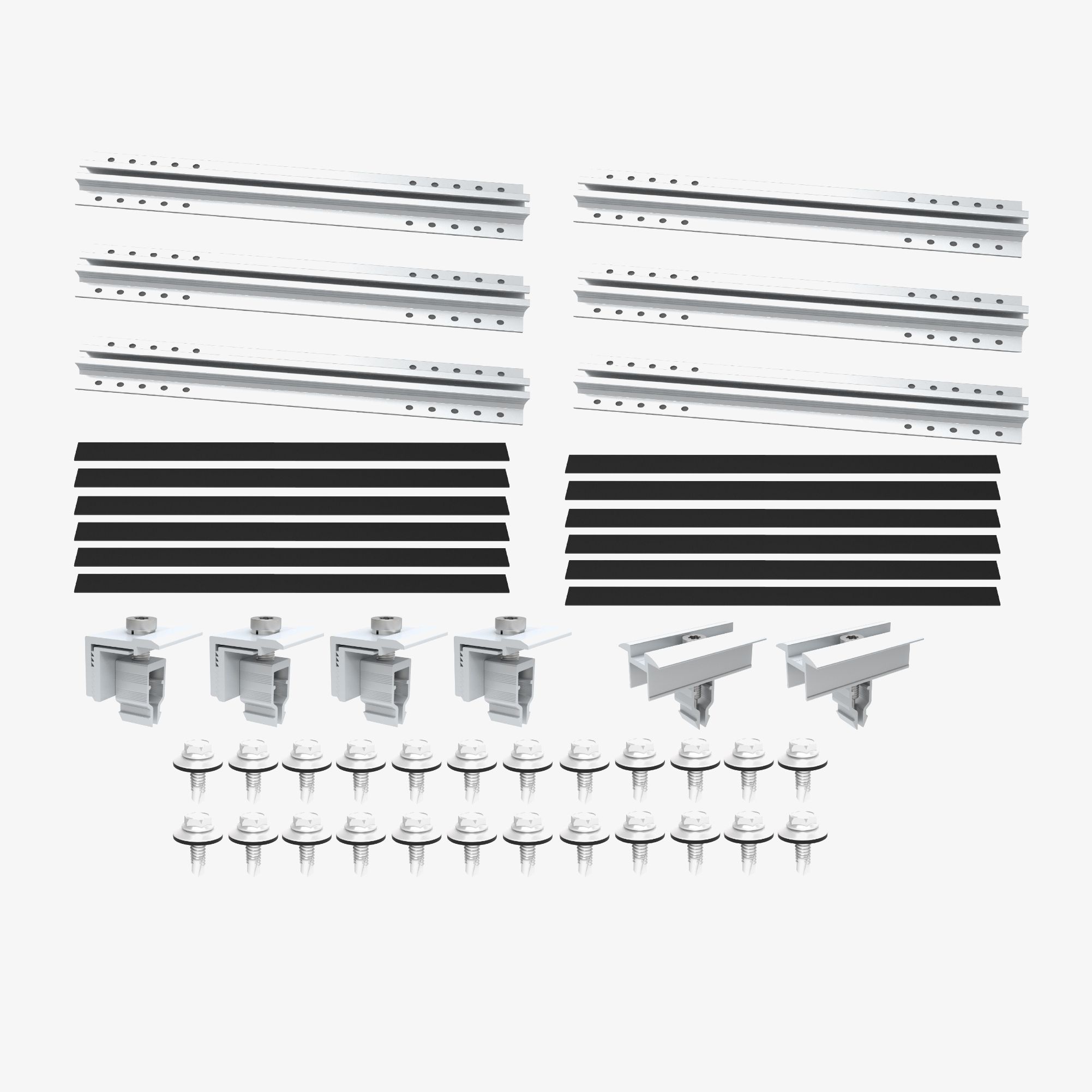 Trapezblechdach Montageset Kurzprofil 40cm