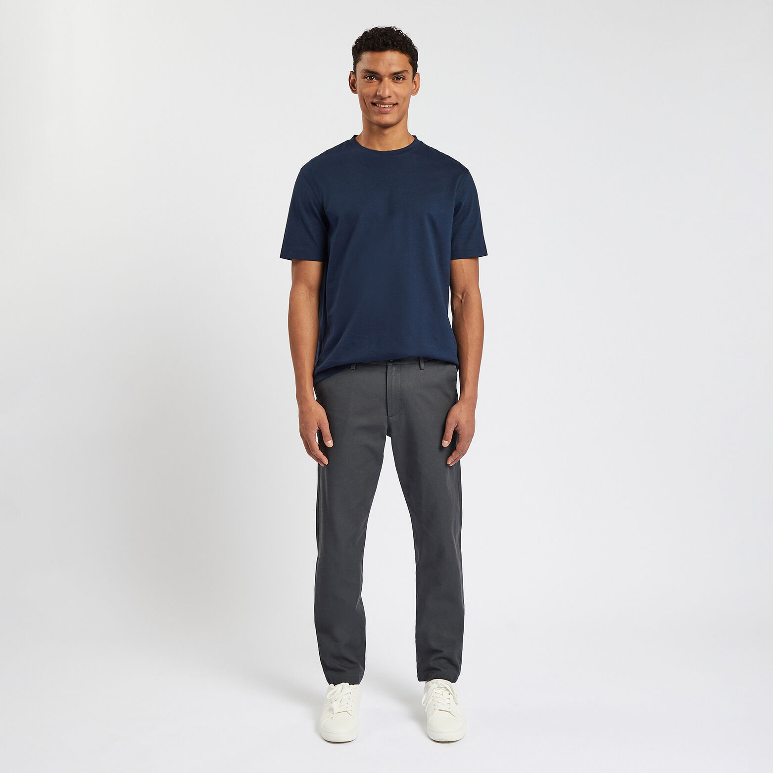 Pantalon chino slim urbain 'le parfait by JULES' Gris moyen
