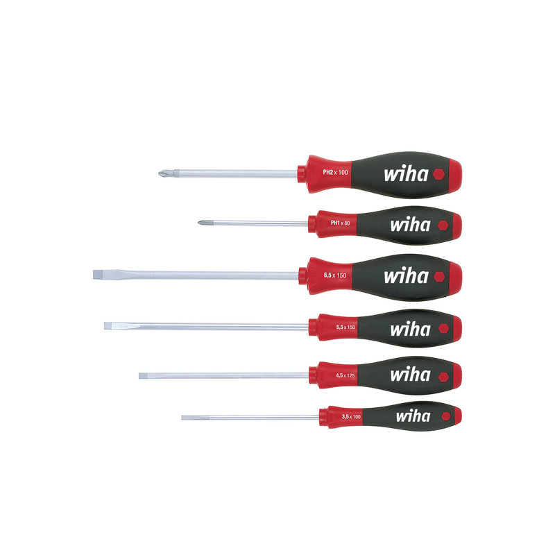 Wiha schroevendraaierset SoftFinish 6-delig