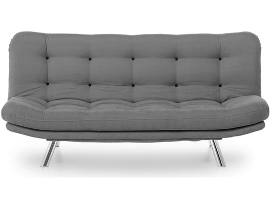 CONCEPT1 - Canapé lit Misa 3 places gris 200 x 105 x h95