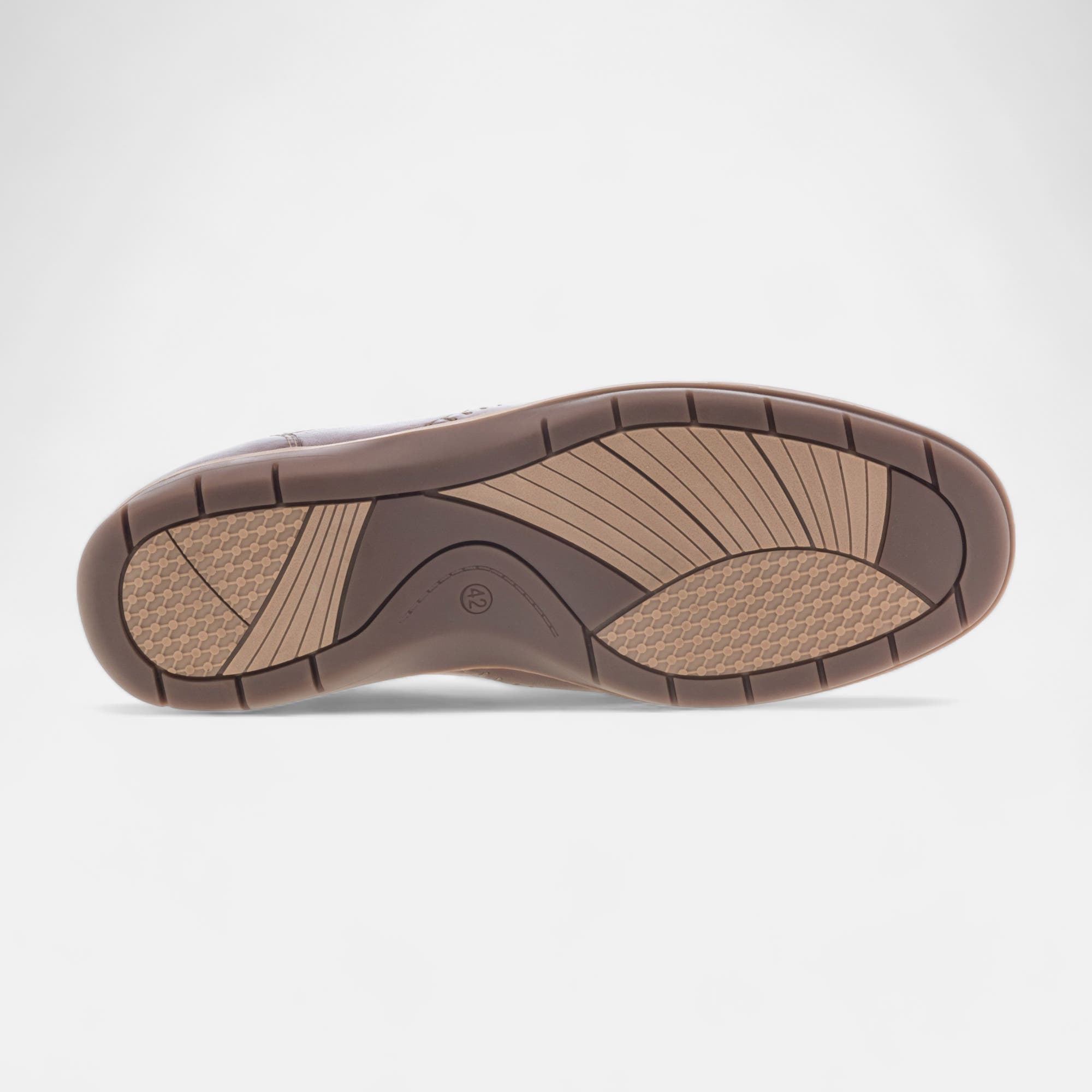 Mocassins pieds sensibles Homme en cuir cognac